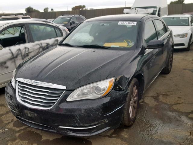 1C3CCBBBXCN134654 - 2012 CHRYSLER 200 TOURIN BLACK photo 2