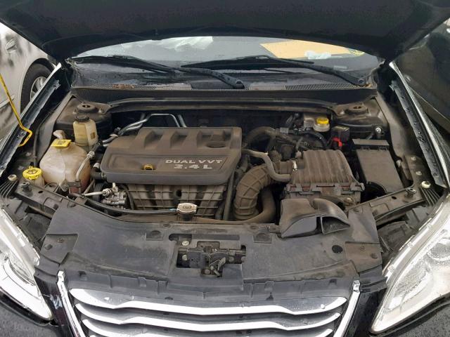 1C3CCBBBXCN134654 - 2012 CHRYSLER 200 TOURIN BLACK photo 7