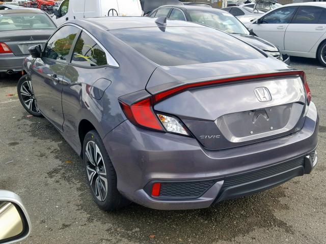 2HGFC3B76HH352831 - 2017 HONDA CIVIC EXL GRAY photo 3