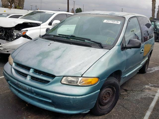 2B4FP25B7VR267352 - 1997 DODGE CARAVAN BLUE photo 2