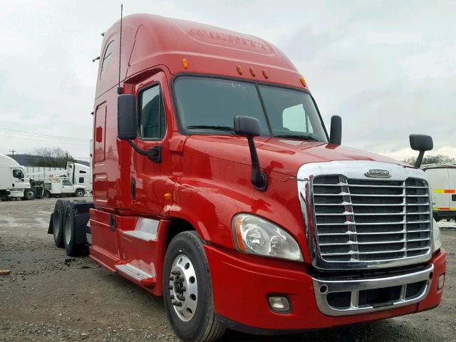 1FUJGLBG1DLFD5149 - 2013 FREIGHTLINER CASCADIA 1 RED photo 1