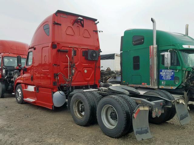 1FUJGLBG1DLFD5149 - 2013 FREIGHTLINER CASCADIA 1 RED photo 3