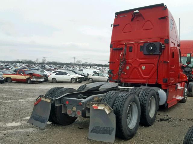 1FUJGLBG1DLFD5149 - 2013 FREIGHTLINER CASCADIA 1 RED photo 4