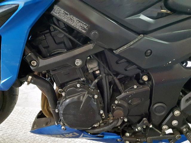 JS1C533DXJ2100024 - 2018 SUZUKI GSX-S750 BLUE photo 7