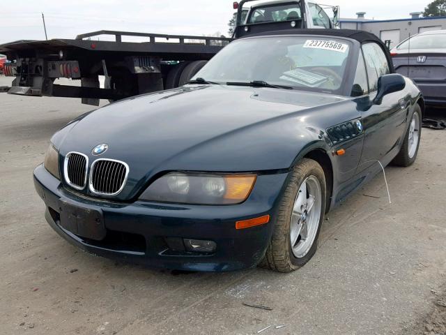 4USCH7325TLB69989 - 1996 BMW Z3 1.9 GREEN photo 2