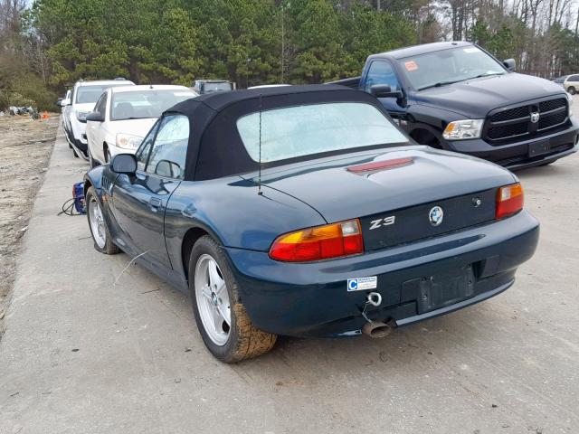 4USCH7325TLB69989 - 1996 BMW Z3 1.9 GREEN photo 3