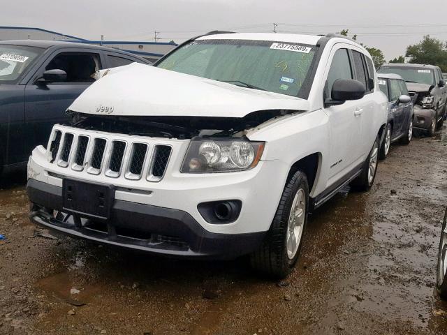 1C4NJCBA8GD633603 - 2016 JEEP COMPASS SP WHITE photo 2