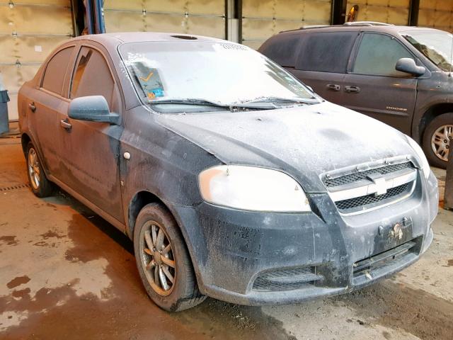 KL1TD56698B130134 - 2008 CHEVROLET AVEO BASE Қара фото 1