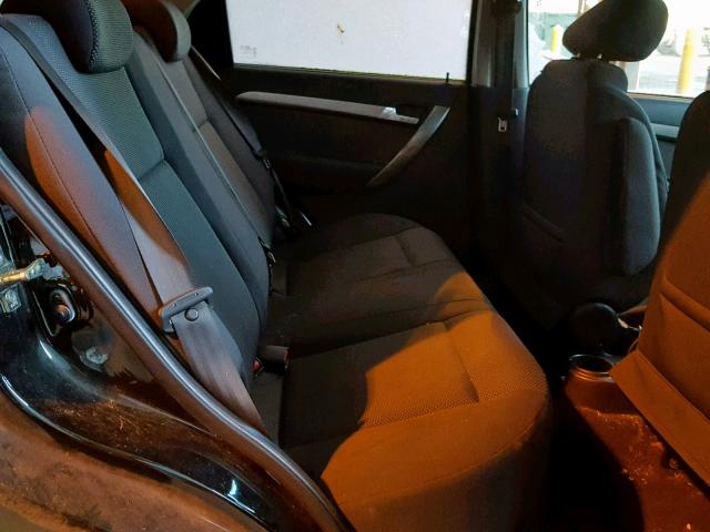 KL1TD56698B130134 - 2008 CHEVROLET AVEO BASE Қара фото 6