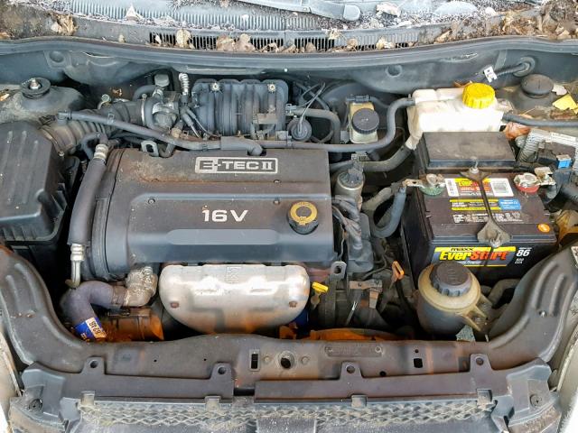 KL1TD56698B130134 - 2008 CHEVROLET AVEO BASE Қара фото 7