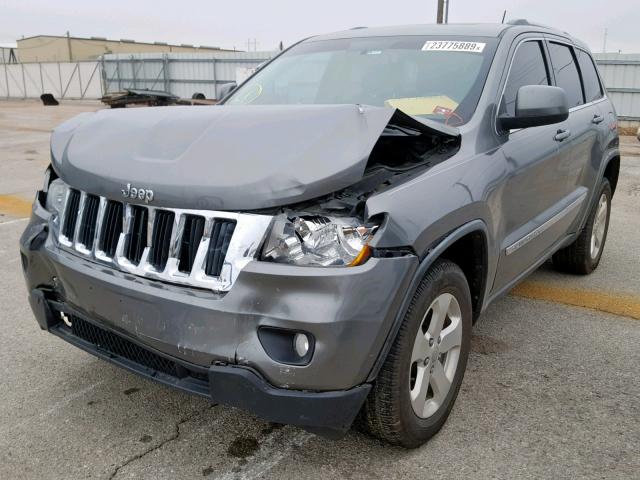 1C4RJEAG0CC129064 - 2012 JEEP GRAND CHER GRAY photo 2