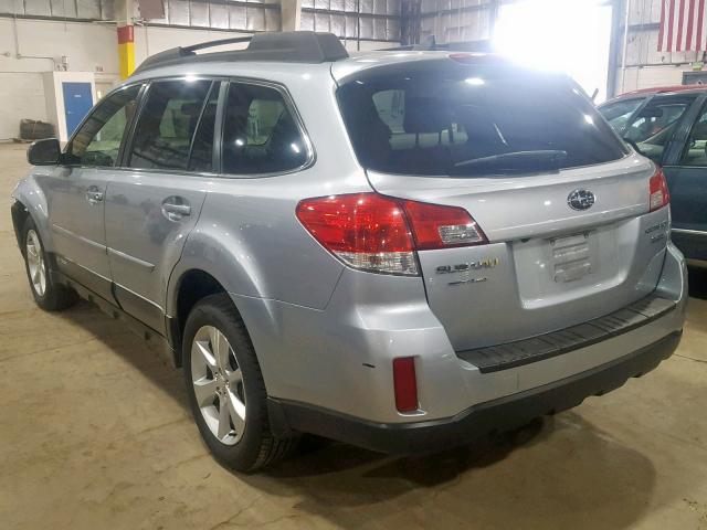 4S4BRDLC6D2209700 - 2013 SUBARU OUTBACK 3. SILVER photo 3