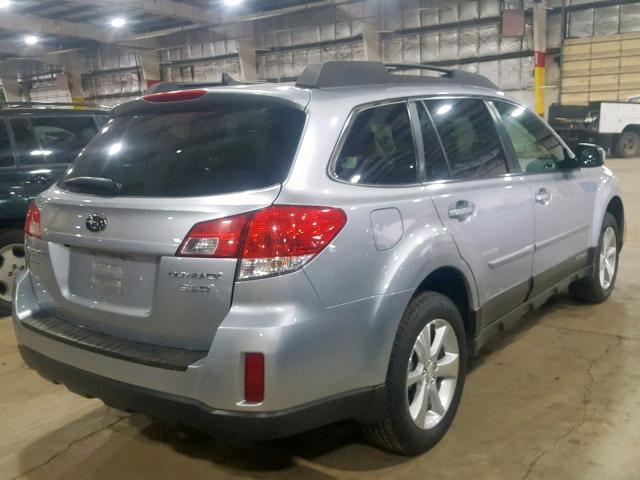 4S4BRDLC6D2209700 - 2013 SUBARU OUTBACK 3. SILVER photo 4