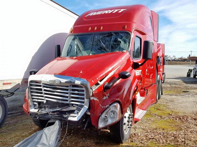 3AKJGLD53FSGC9178 - 2015 FREIGHTLINER CASCADIA 1 RED photo 2