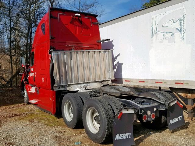 3AKJGLD53FSGC9178 - 2015 FREIGHTLINER CASCADIA 1 RED photo 3