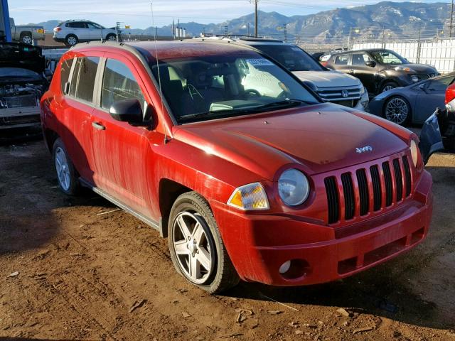 1J8FT47047D326779 - 2007 JEEP COMPASS RED photo 1