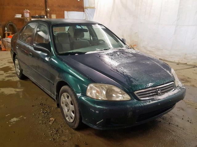 2HGEJ6615YH505580 - 2000 HONDA CIVIC BASE GREEN photo 1