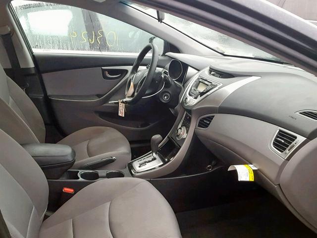 KMHDH4AE6CU277790 - 2012 HYUNDAI ELANTRA GL BLACK photo 5