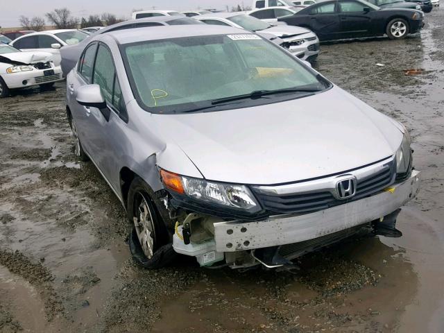 19XFB2F52CE331340 - 2012 HONDA CIVIC LX SILVER photo 1