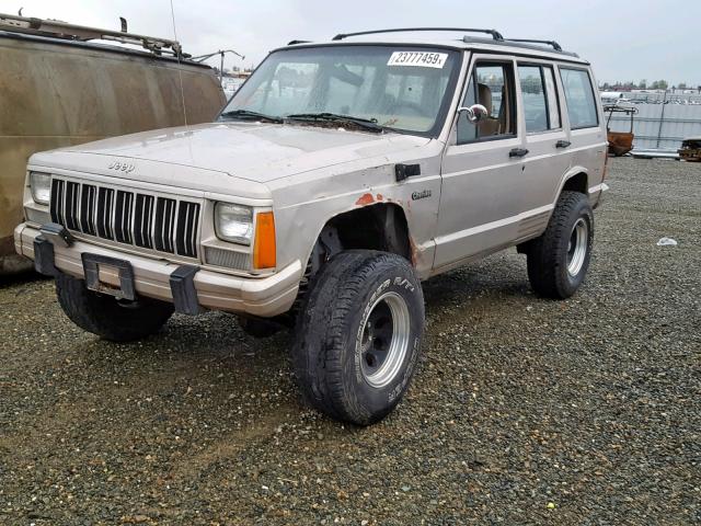 1J4FJ78S8SL599103 - 1995 JEEP CHEROKEE C GRAY photo 2