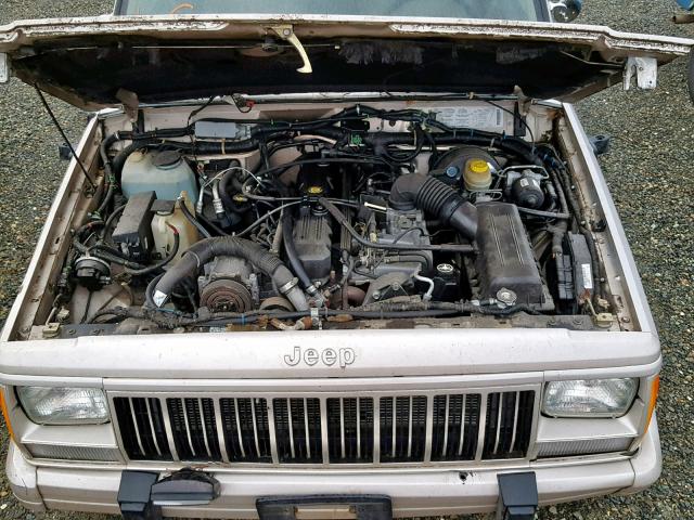 1J4FJ78S8SL599103 - 1995 JEEP CHEROKEE C GRAY photo 7