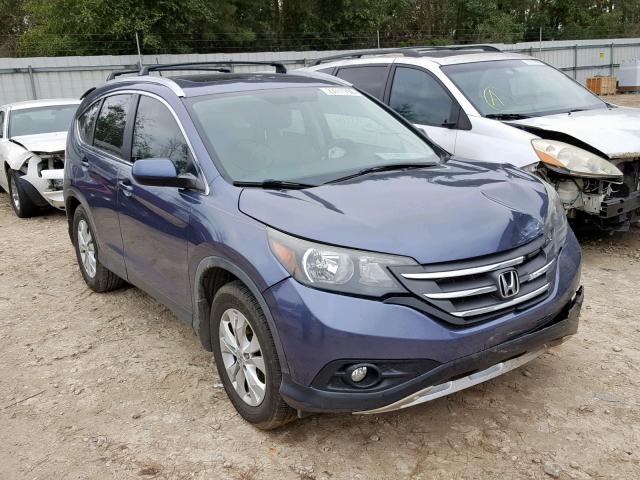 JHLRM3H7XCC008787 - 2012 HONDA CR-V EXL BLUE photo 1