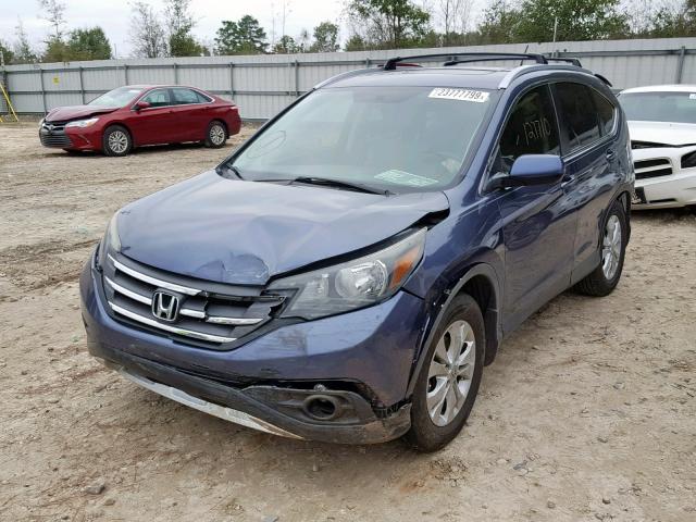 JHLRM3H7XCC008787 - 2012 HONDA CR-V EXL BLUE photo 2