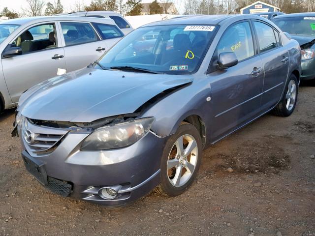 JM1BK323861479928 - 2006 MAZDA 3 S GRAY photo 2