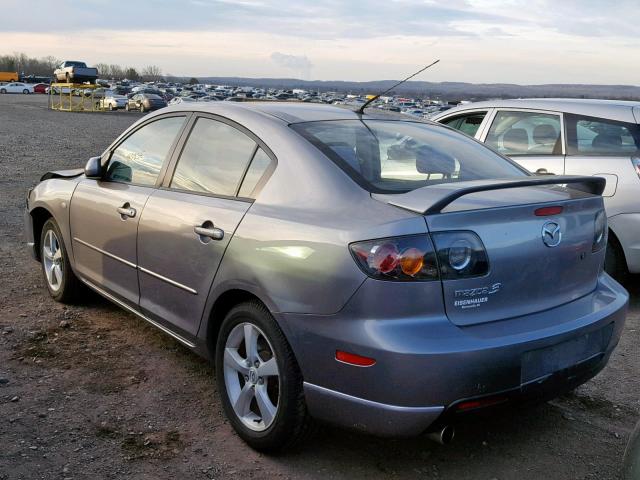 JM1BK323861479928 - 2006 MAZDA 3 S GRAY photo 3