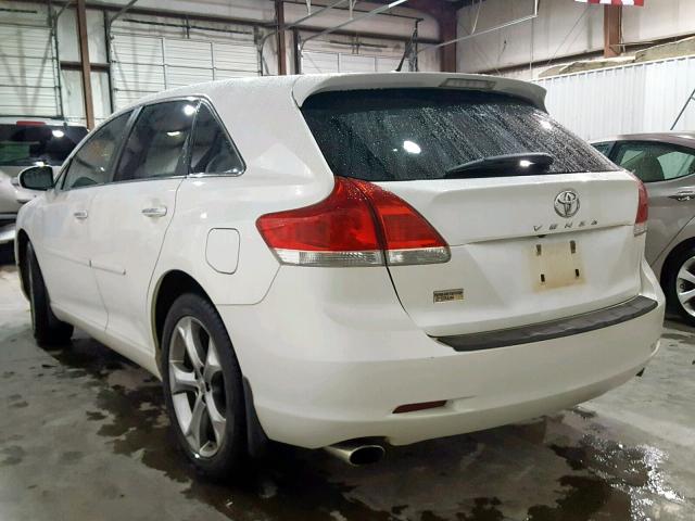 4T3ZK3BB0BU041051 - 2011 TOYOTA VENZA BASE WHITE photo 3