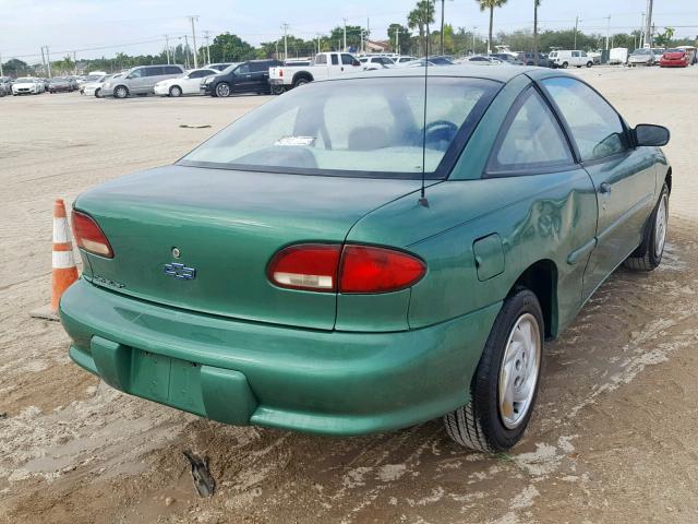 1G1JC1243X7211544 - 1999 CHEVROLET CAVALIER B GREEN photo 4