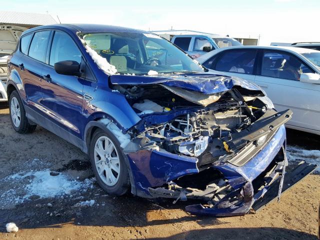 1FMCU0F73EUC30214 - 2014 FORD ESCAPE S BLUE photo 1