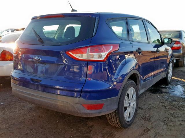 1FMCU0F73EUC30214 - 2014 FORD ESCAPE S BLUE photo 4