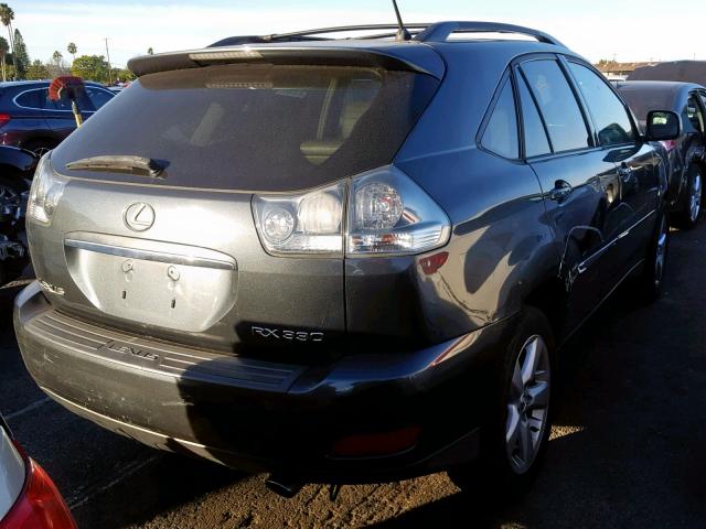 JTJGA31U740029870 - 2004 LEXUS RX 330 GRAY photo 4