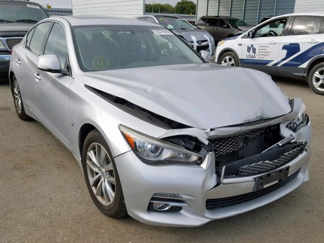 JN1BV7AP1EM679682 - 2014 INFINITI Q50 BASE SILVER photo 1