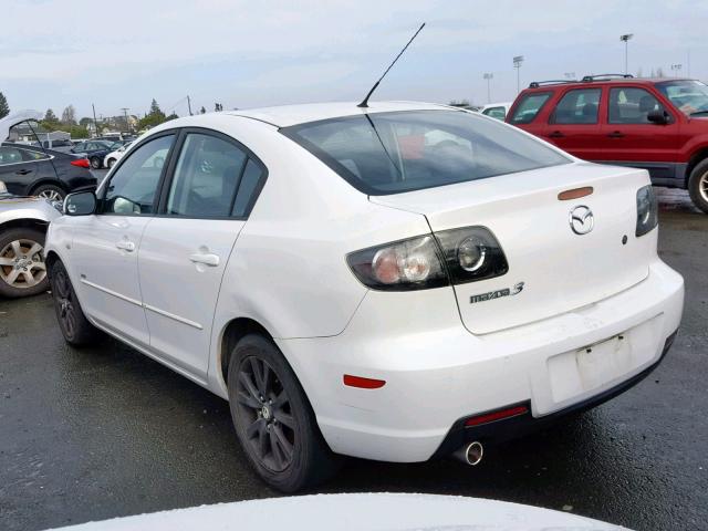 JM1BK123671611817 - 2007 MAZDA 3 S WHITE photo 3