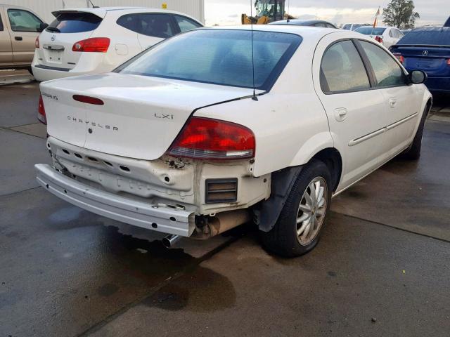 1C3AL56R22N170806 - 2002 CHRYSLER SEBRING LX WHITE photo 4