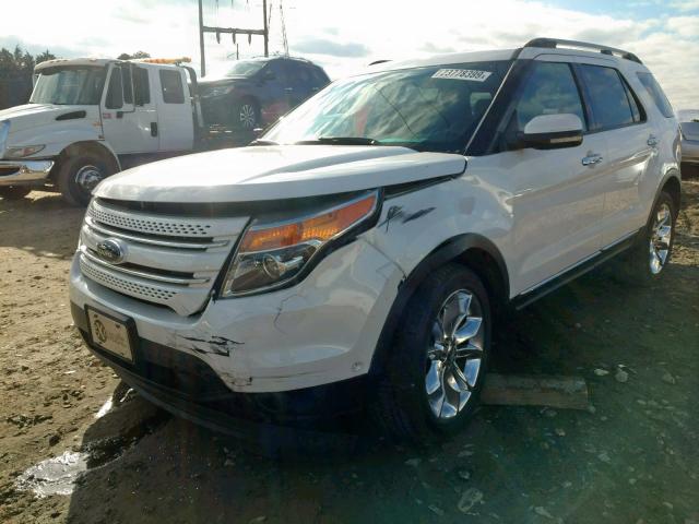 1FMHK8F87BGA04920 - 2011 FORD EXPLORER L WHITE photo 2