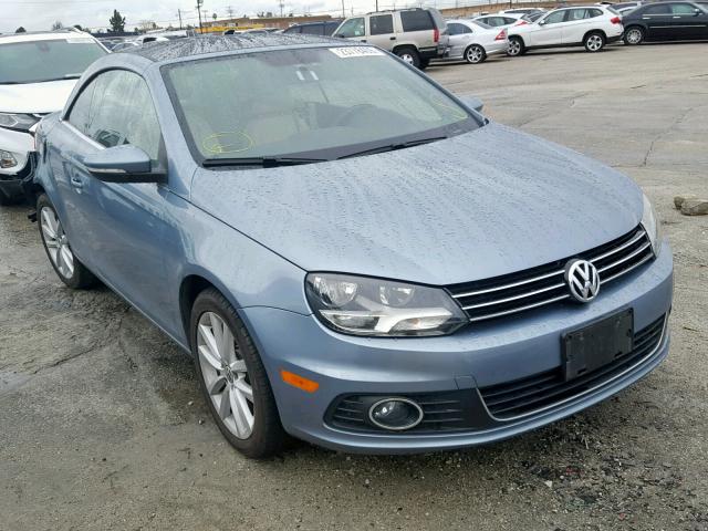 WVWBW7AH4CV003687 - 2012 VOLKSWAGEN EOS KOMFOR BLUE photo 1