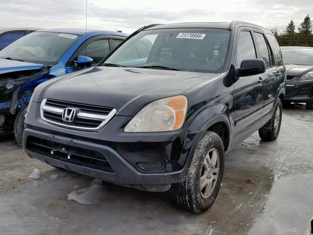 JHLRD789X4C804529 - 2004 HONDA CR-V EX BLACK photo 2