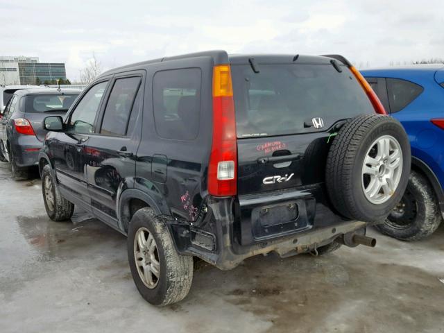 JHLRD789X4C804529 - 2004 HONDA CR-V EX BLACK photo 3