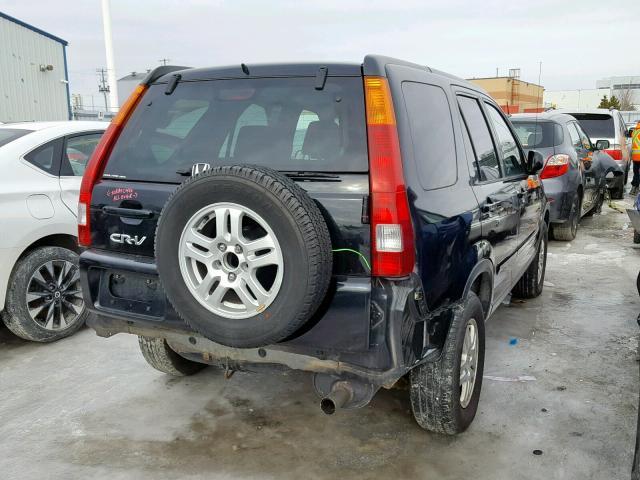 JHLRD789X4C804529 - 2004 HONDA CR-V EX BLACK photo 4