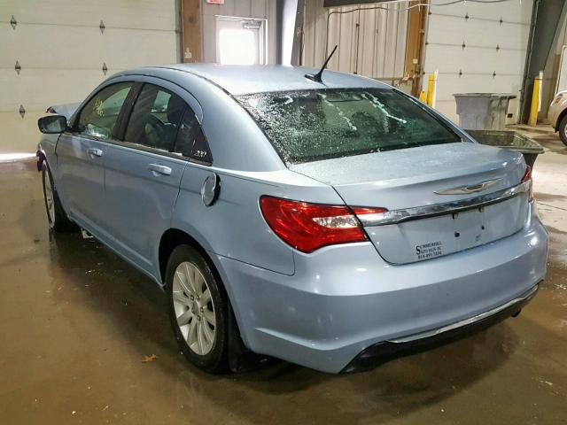 1C3CCBBB6CN148261 - 2012 CHRYSLER 200 TOURIN BLUE photo 3