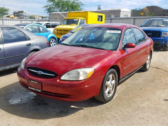 1FAFP55U83G170560 - 2003 FORD TAURUS SES RED photo 2