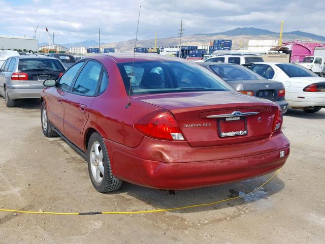 1FAFP55U83G170560 - 2003 FORD TAURUS SES RED photo 3