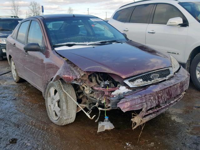 1FAHP34N87W209067 - 2007 FORD FOCUS ZX4 BURGUNDY photo 1