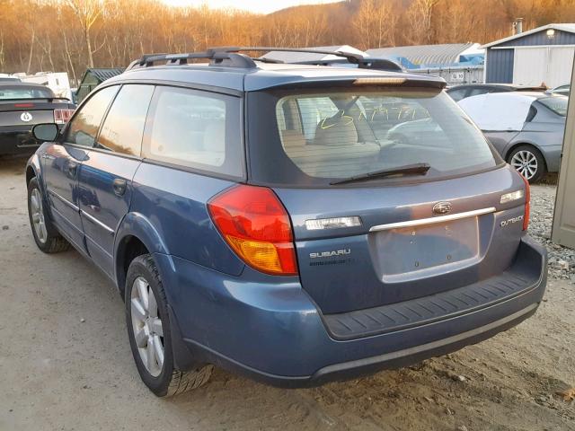 4S4BP61C277317758 - 2007 SUBARU LEGACY OUT BLUE photo 3