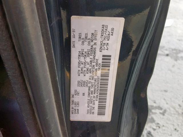 4TANL42N2WZ060097 - 1998 TOYOTA TACOMA 绿色 照片 10