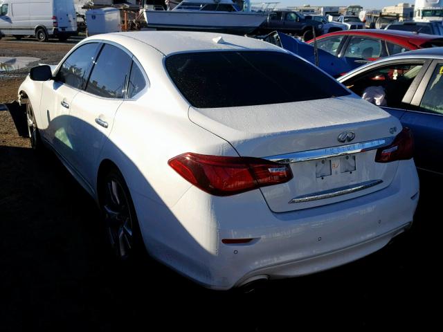 JN1BY1AP9FM540115 - 2015 INFINITI Q70 3.7 WHITE photo 3