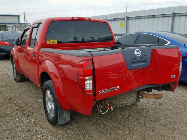 1N6AD07U78C425448 - 2008 NISSAN FRONTIER C RED photo 3